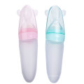 Silicone Baby Spoon Feeder Biberon Squirt Silicone Baby Food Distribution Spoon Biberon Squeeze Spoon